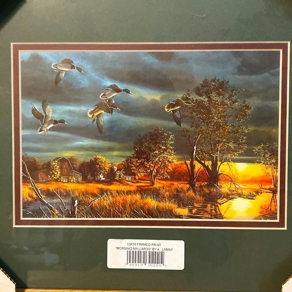 JIM Hansel framed print “Morning Mallards”